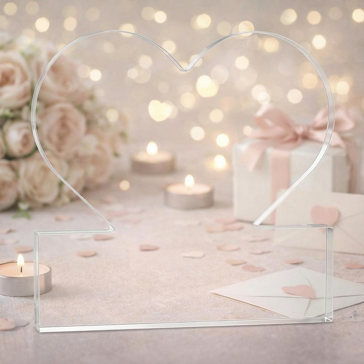 Heart-Shaped Acrylic Plaque