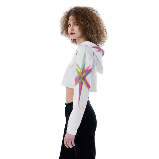 All-Over Print Women's Crop Top Hoodie