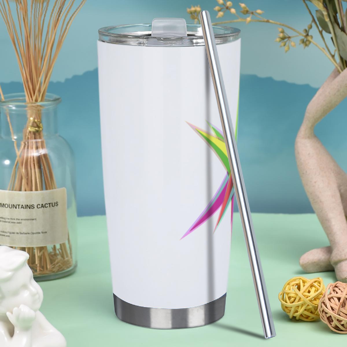 Tumbler 20oz (with Straw)