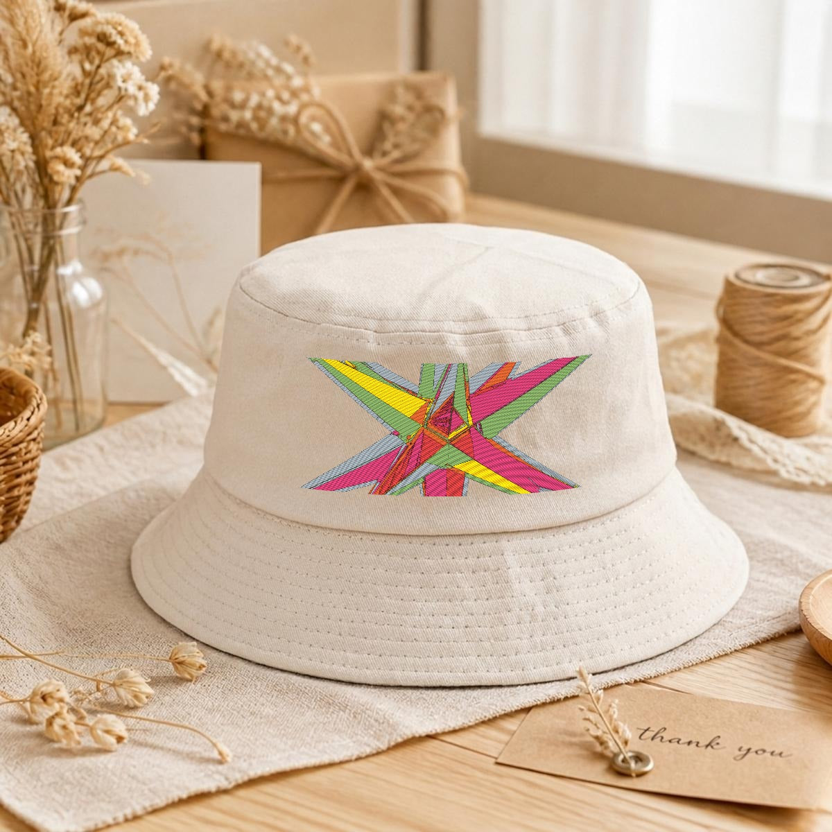 Embroidery Bucket Hat