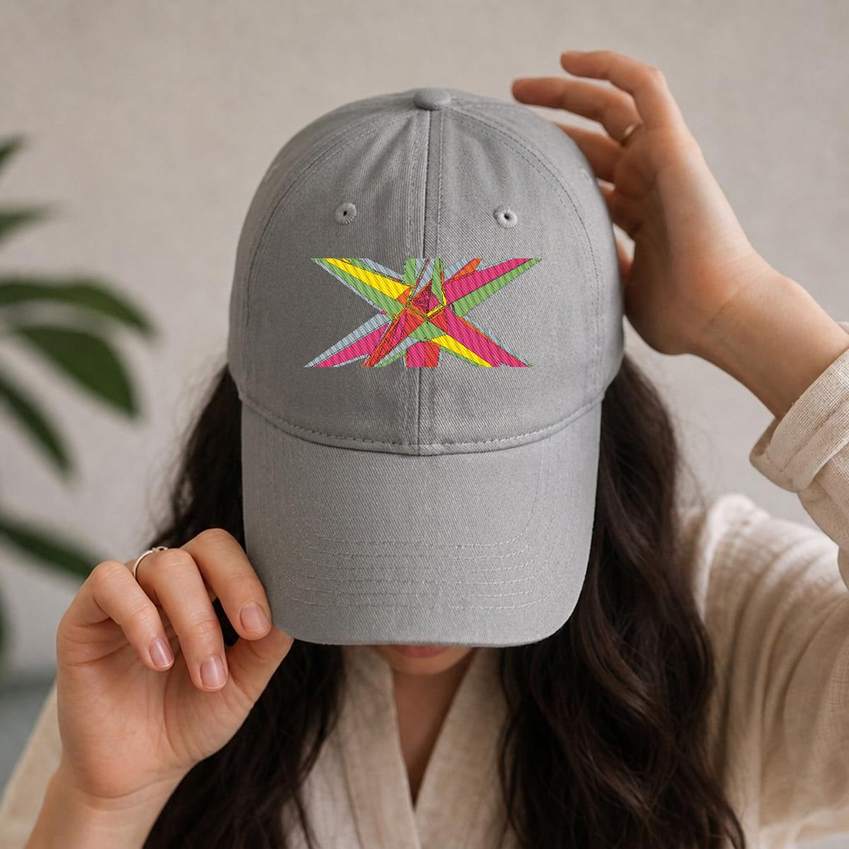 Embroidery Soft-Crown Flat Cap