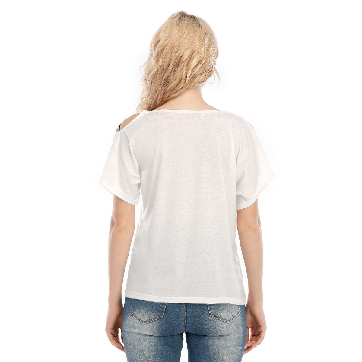 All-Over Print Women's T-shirt With Elastic Band