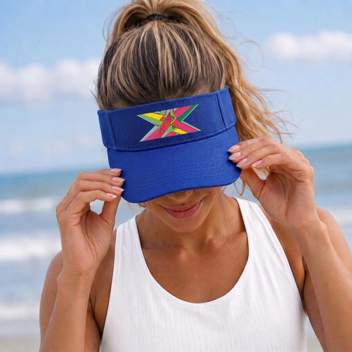 Embroidery Open-Top Visor