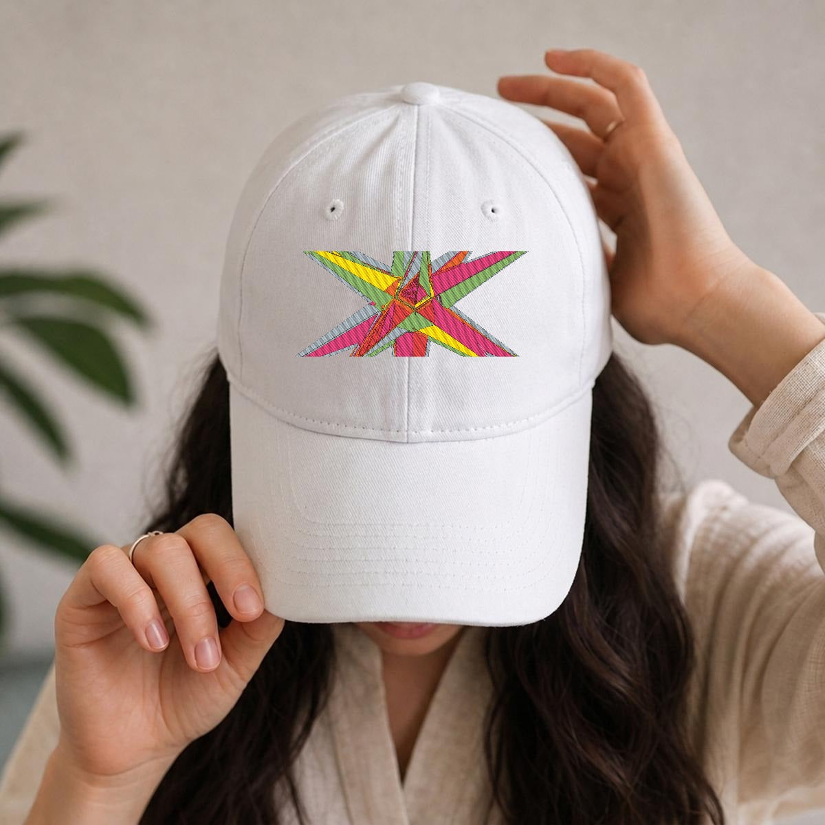 Embroidery Soft-Crown Flat Cap