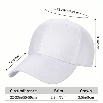 Curved Brim Baseball Cap Printed in Canada