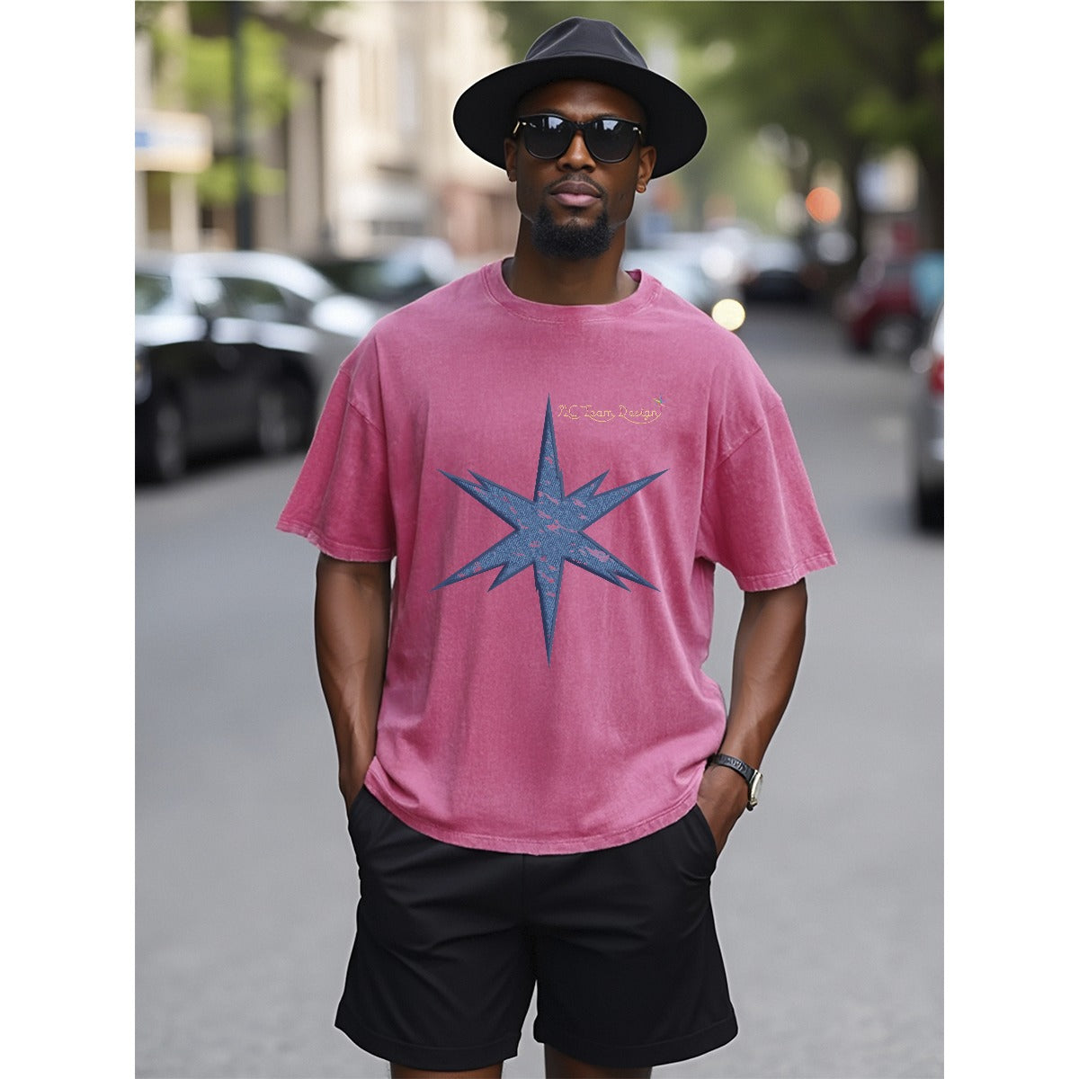 Unisex Heavyweight T-shirt Printed in USA| 230GSM Front DTF