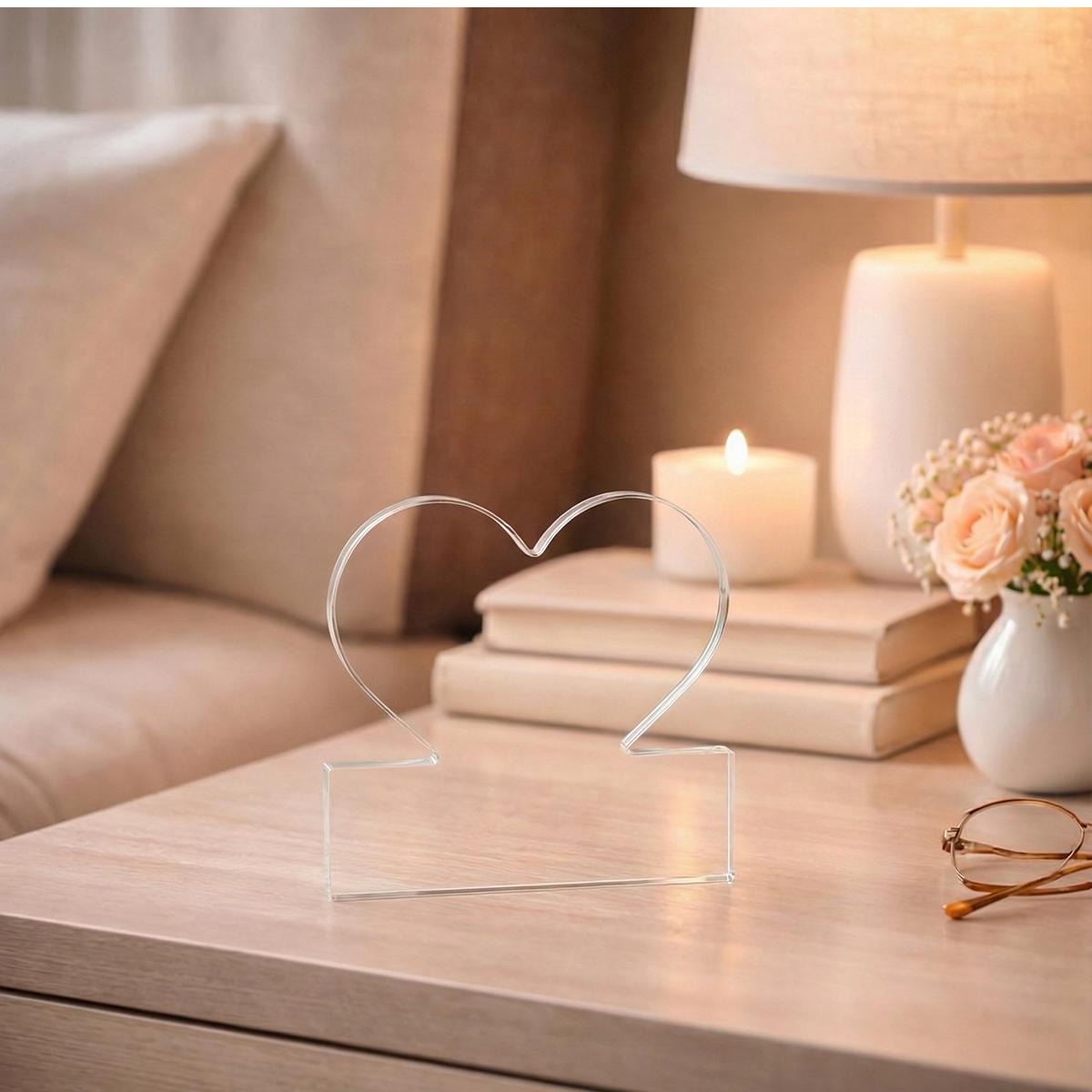 Heart-Shaped Acrylic Plaque