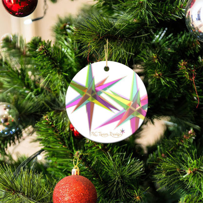 Christmas Round Ornaments Printed in USA|Single-Sided Printing （1pcs）