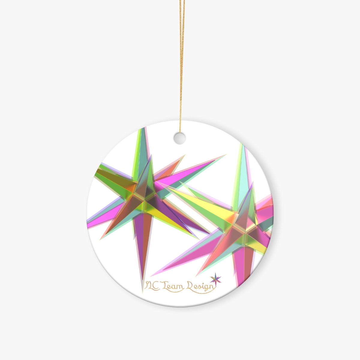 Christmas Round Ornaments Printed in USA|Single-Sided Printing （1pcs）