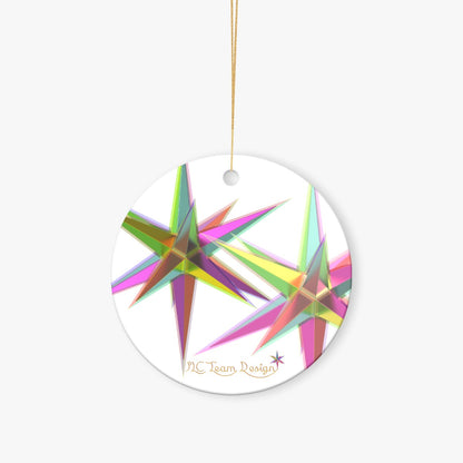 Christmas Round Ornaments Printed in USA|Single-Sided Printing （1pcs）