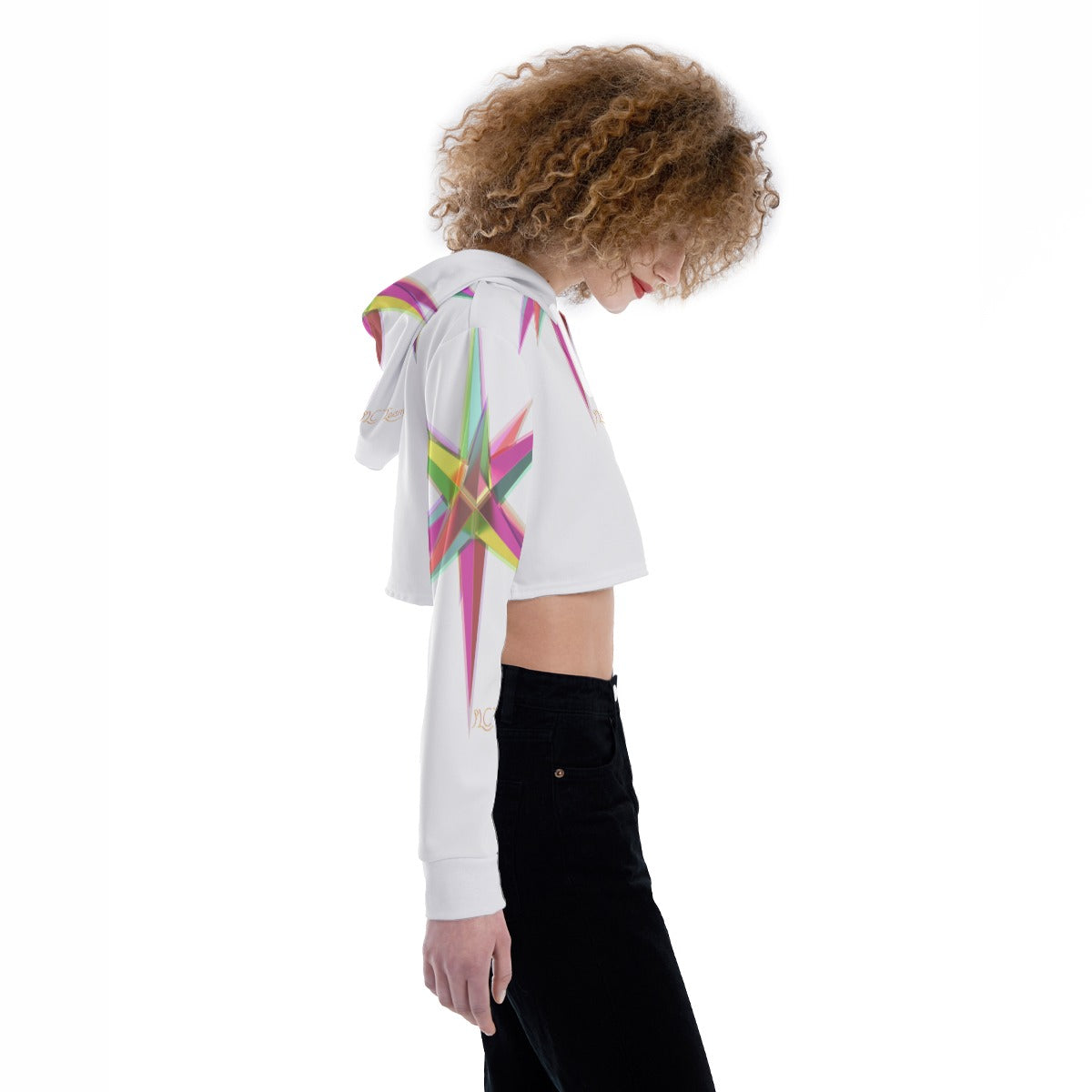 All-Over Print Women's Crop Top Hoodie