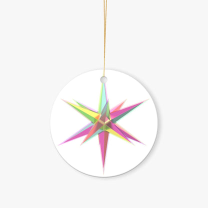 Christmas Round Ornaments Printed in USA|Single-Sided Printing （1pcs）