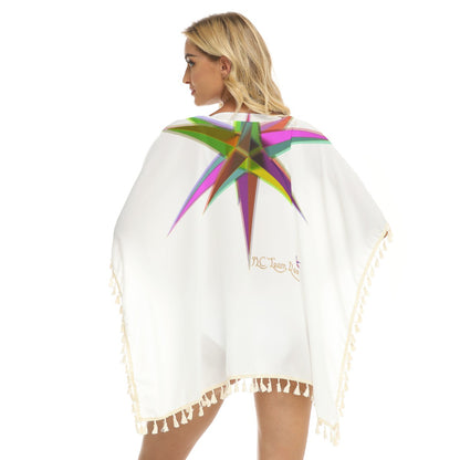 All-Over Print Women's Square Fringed Shawl