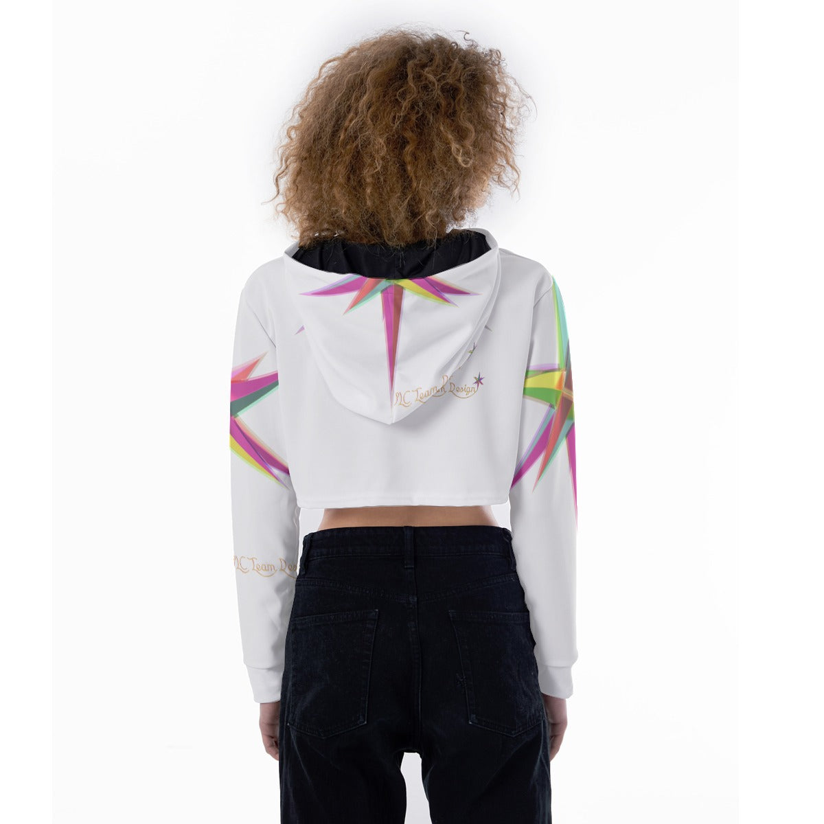 All-Over Print Women's Crop Top Hoodie