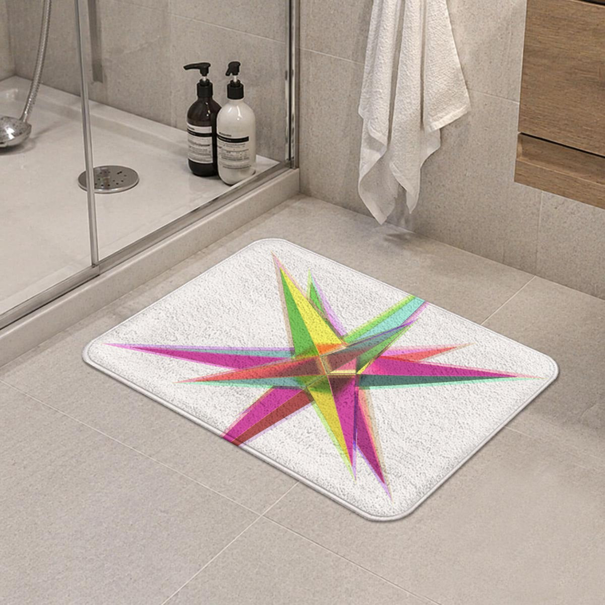 Rounded Diatom Mud Floor Mat Printed in Canada