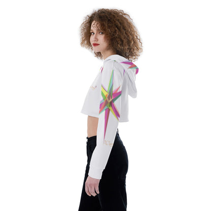 All-Over Print Women's Crop Top Hoodie