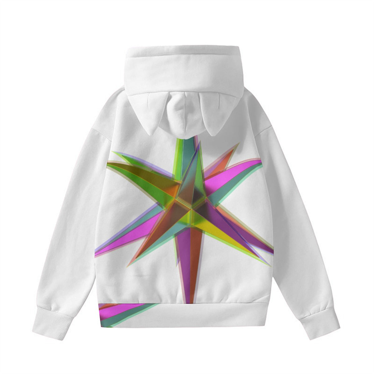 All-Over Print Women’s Hoodie With Decorative Ears