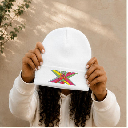 Embroidered Knit Beanie