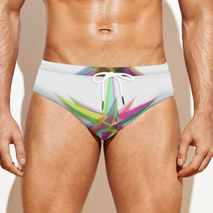 All-over print Men'S Drawstring Swim Briefs