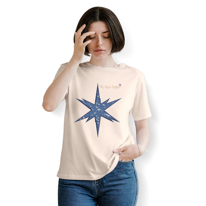 Women's Essential Crew Neck T-Shirt Printed in USA|180GSM Front DTF