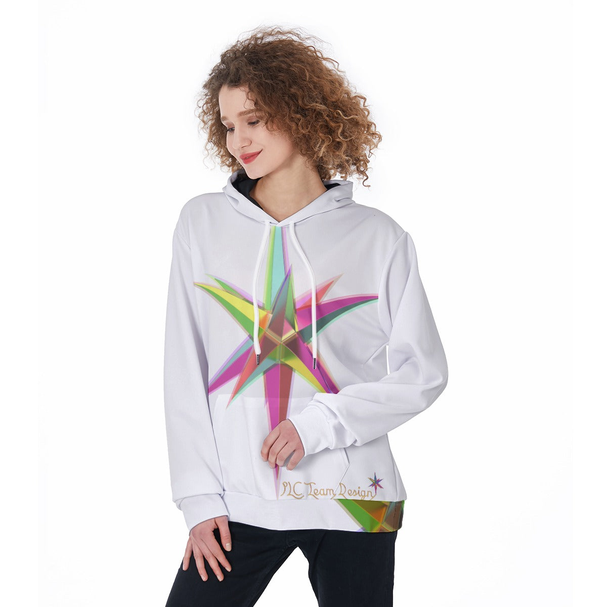 All-Over Print Women's Heavy Fleece Hoodie