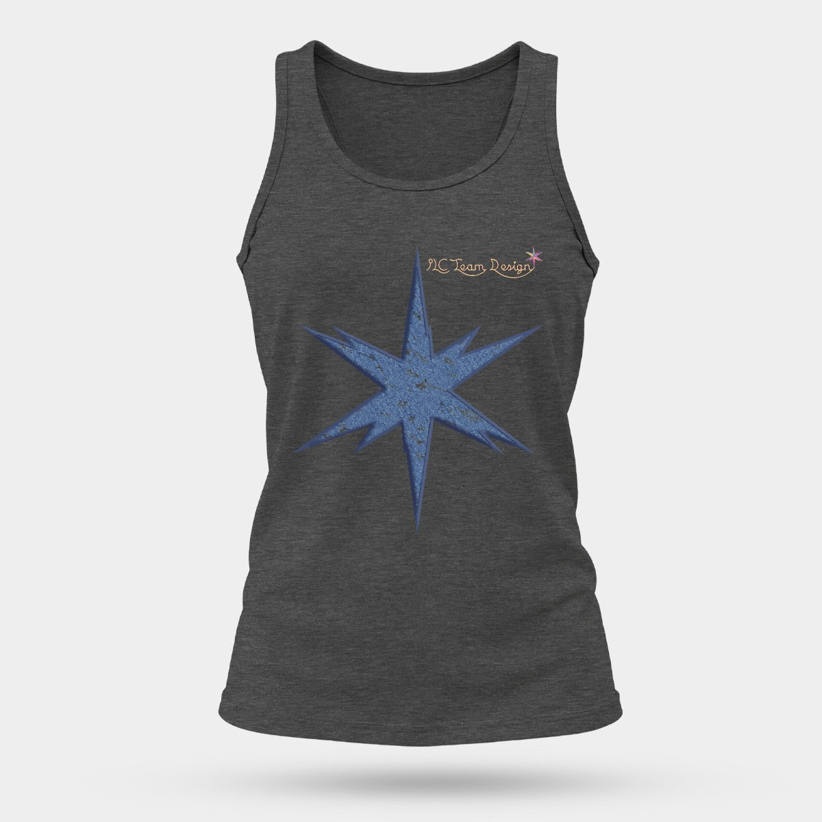 Women's Comfortable and Breathable Sports Tank Top Printed in USA|180GSM Front DTF