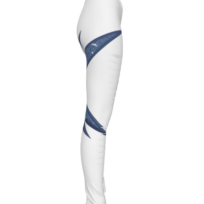 All-Over Print Women's Ripped Leggings