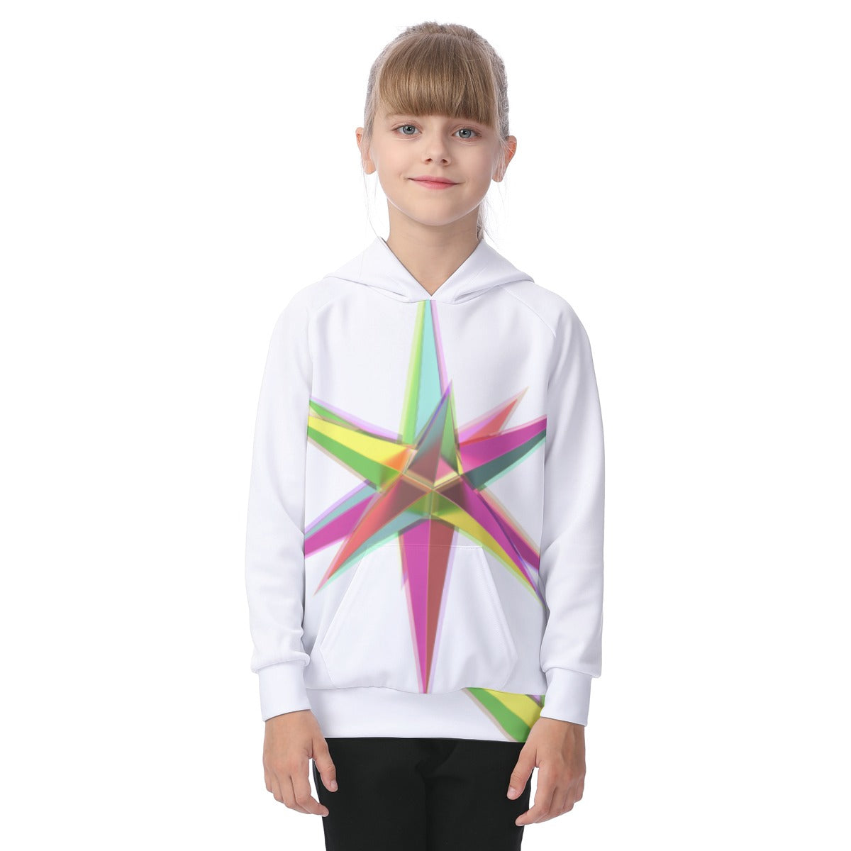 All-Over Print Kid's Raglan Pullover Hoodie