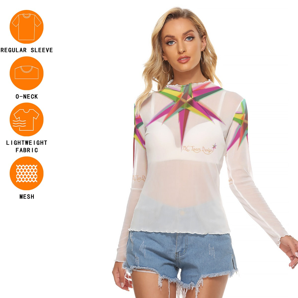 All-Over Print Women's Mesh T-shirt