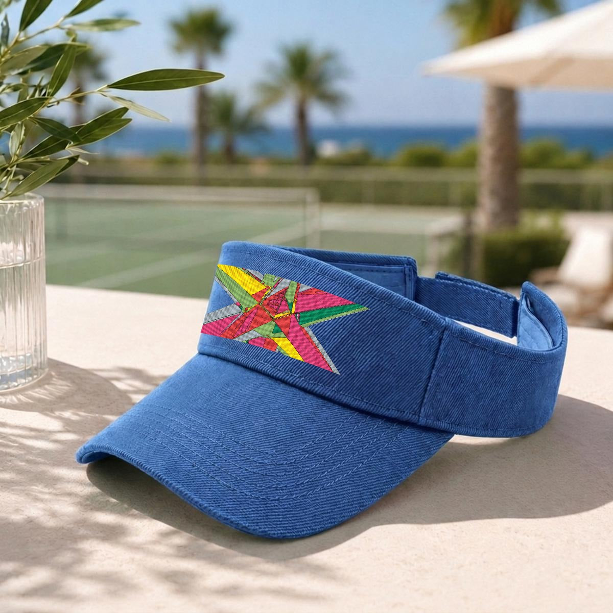 Embroidery Open-Top Visor