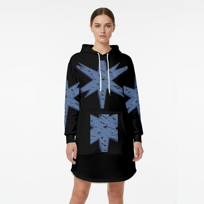 Women’s Hoodie Dress With Fleece|DTF