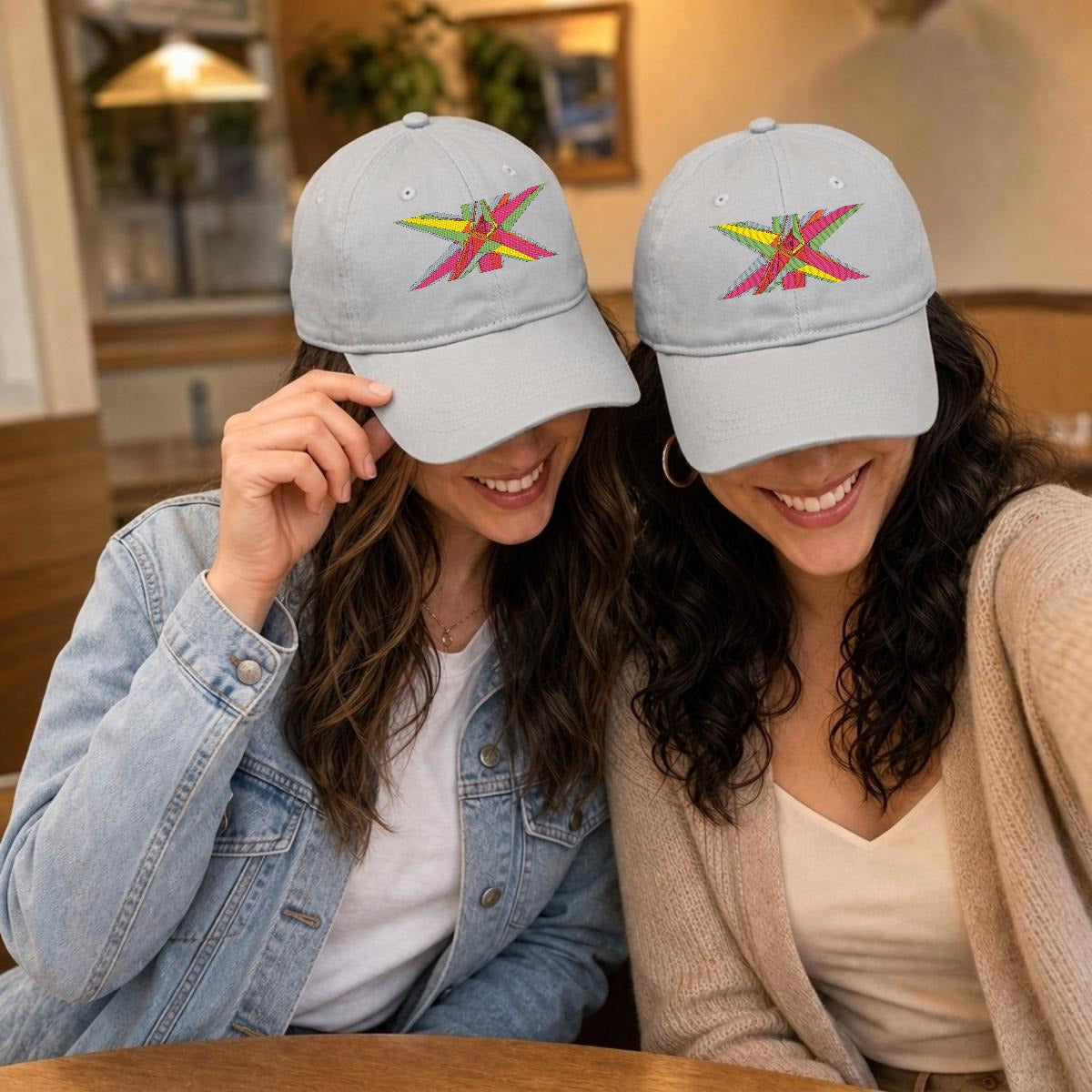 Embroidery Soft-Crown Flat Cap