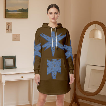 Women’s Hoodie Dress With Fleece|DTF