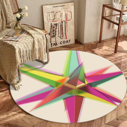 Foldable round mat
