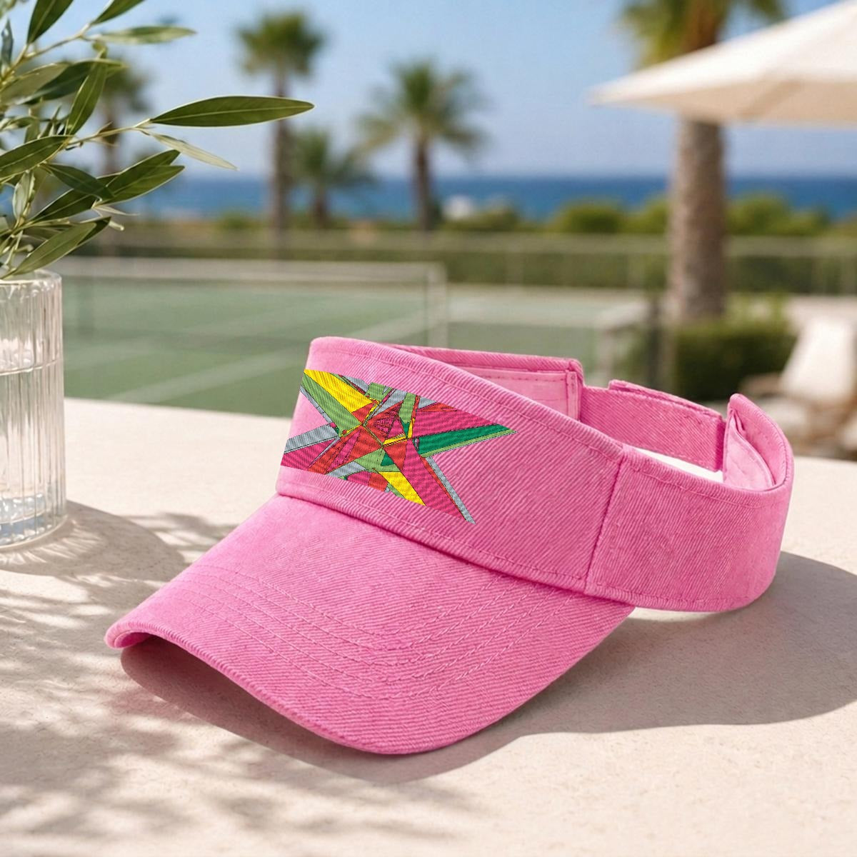 Embroidery Open-Top Visor