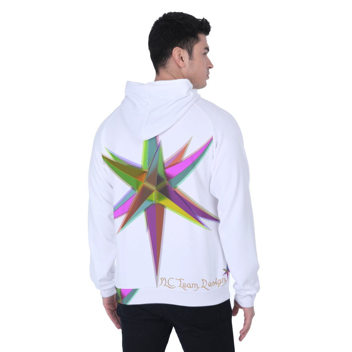 All-Over Print Men's Heavy Fleece Raglan Hoodie