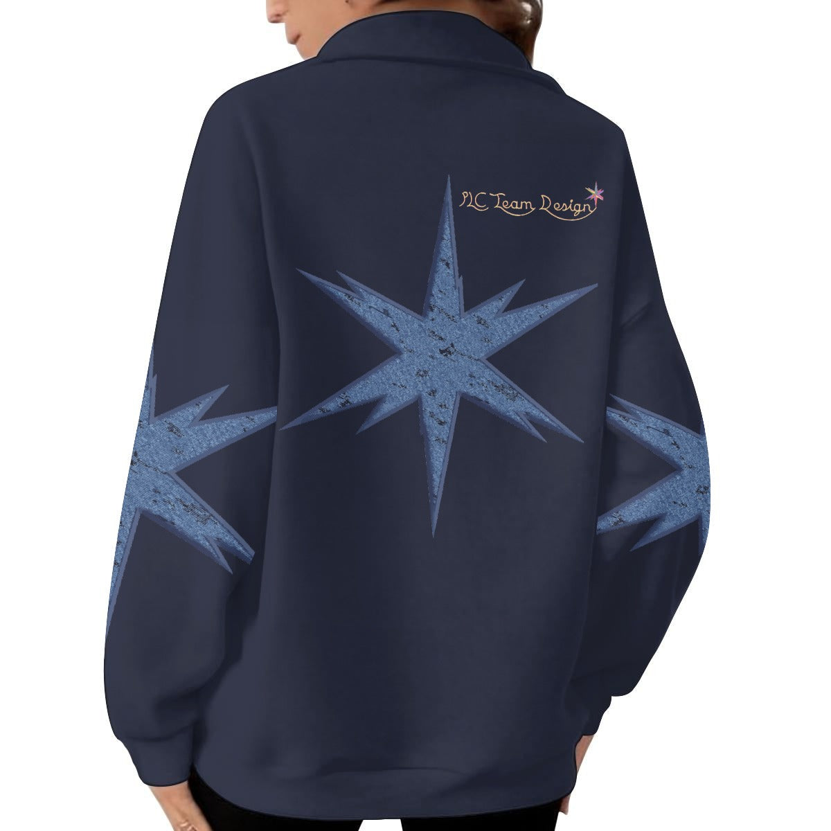 Women's Half-Zip Sweatshirt With Fleece|DTF