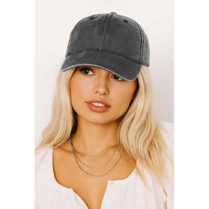 Adult Washed Denim Baseball Cap Printed in USA