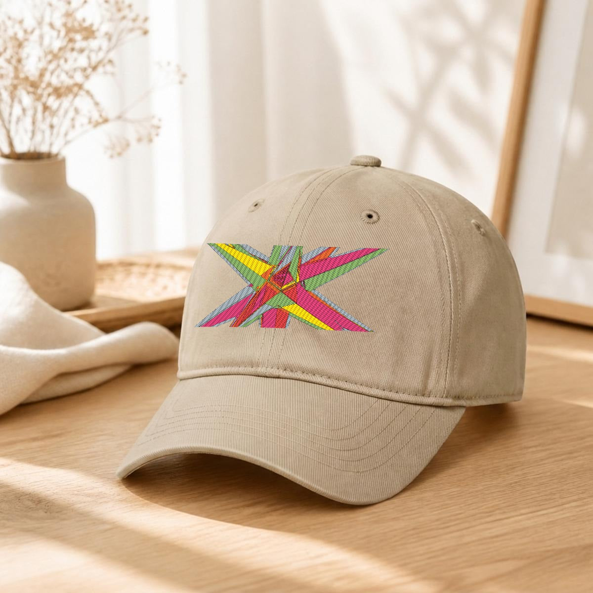 Embroidery Soft-Crown Flat Cap