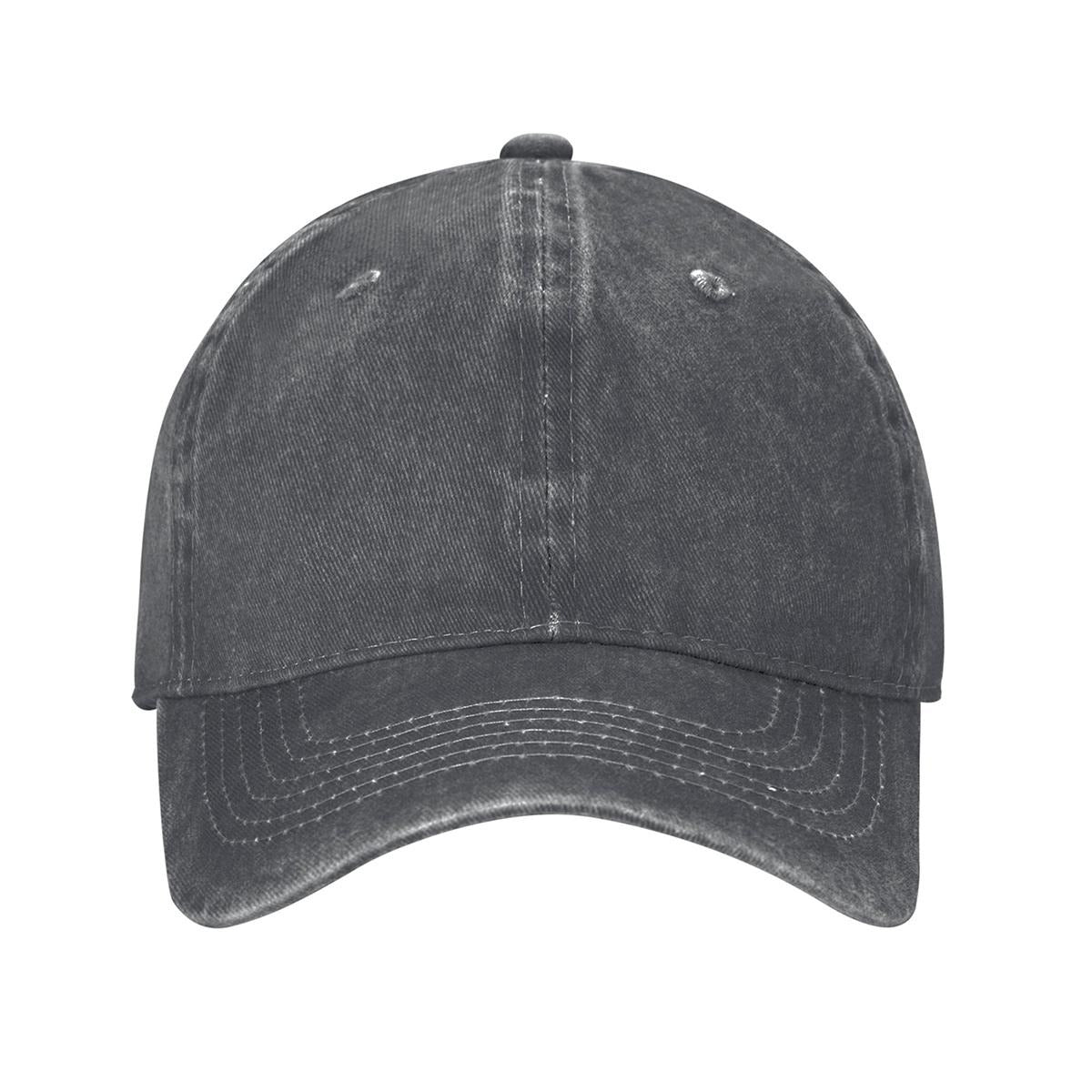 Adult Washed Denim Baseball Cap Printed in USA