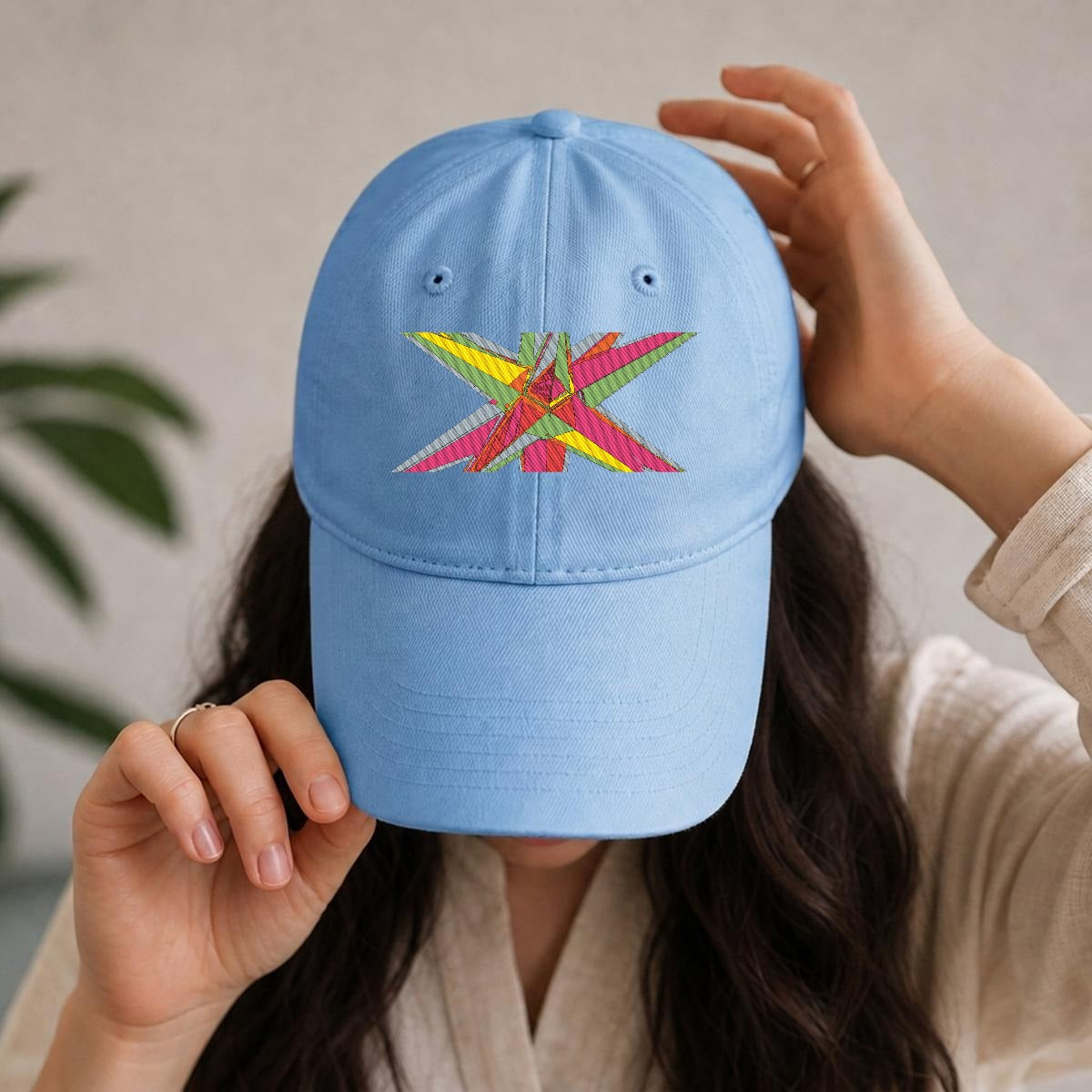Embroidery Soft-Crown Flat Cap