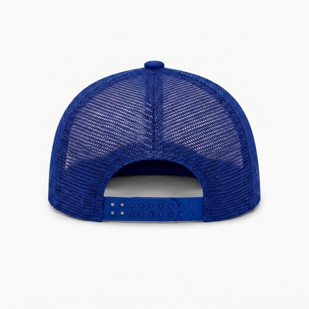Embroidery Flat-Brim Mesh Cap