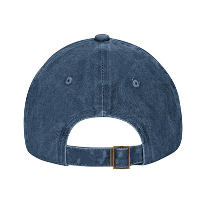Adult Washed Denim Baseball Cap Printed in USA