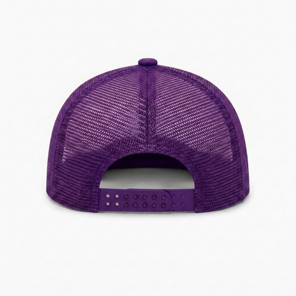Embroidery Flat-Brim Mesh Cap