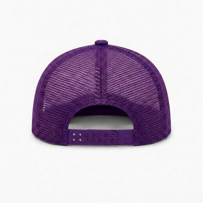Embroidery Flat-Brim Mesh Cap