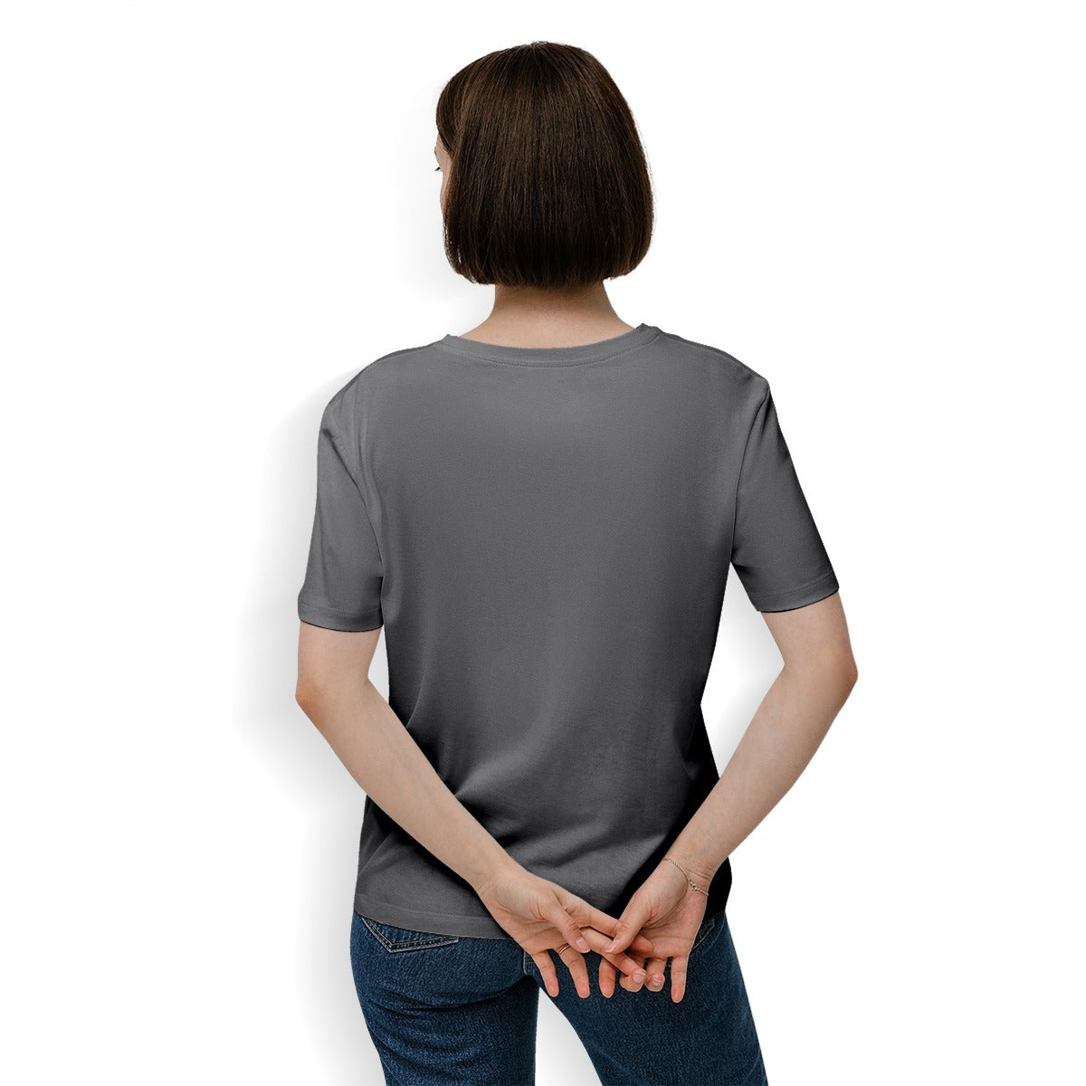 Women's Essential Crew Neck T-Shirt Printed in USA|180GSM Front DTF