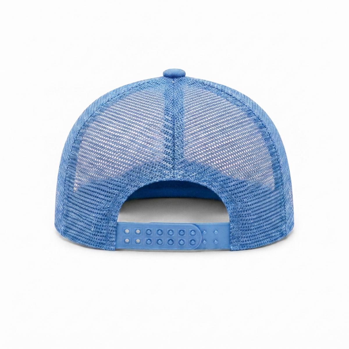 Embroidery Flat-Brim Mesh Cap