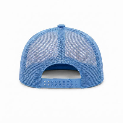 Embroidery Flat-Brim Mesh Cap