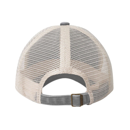 Vintage Washed Denim Mesh Cap Printed in USA