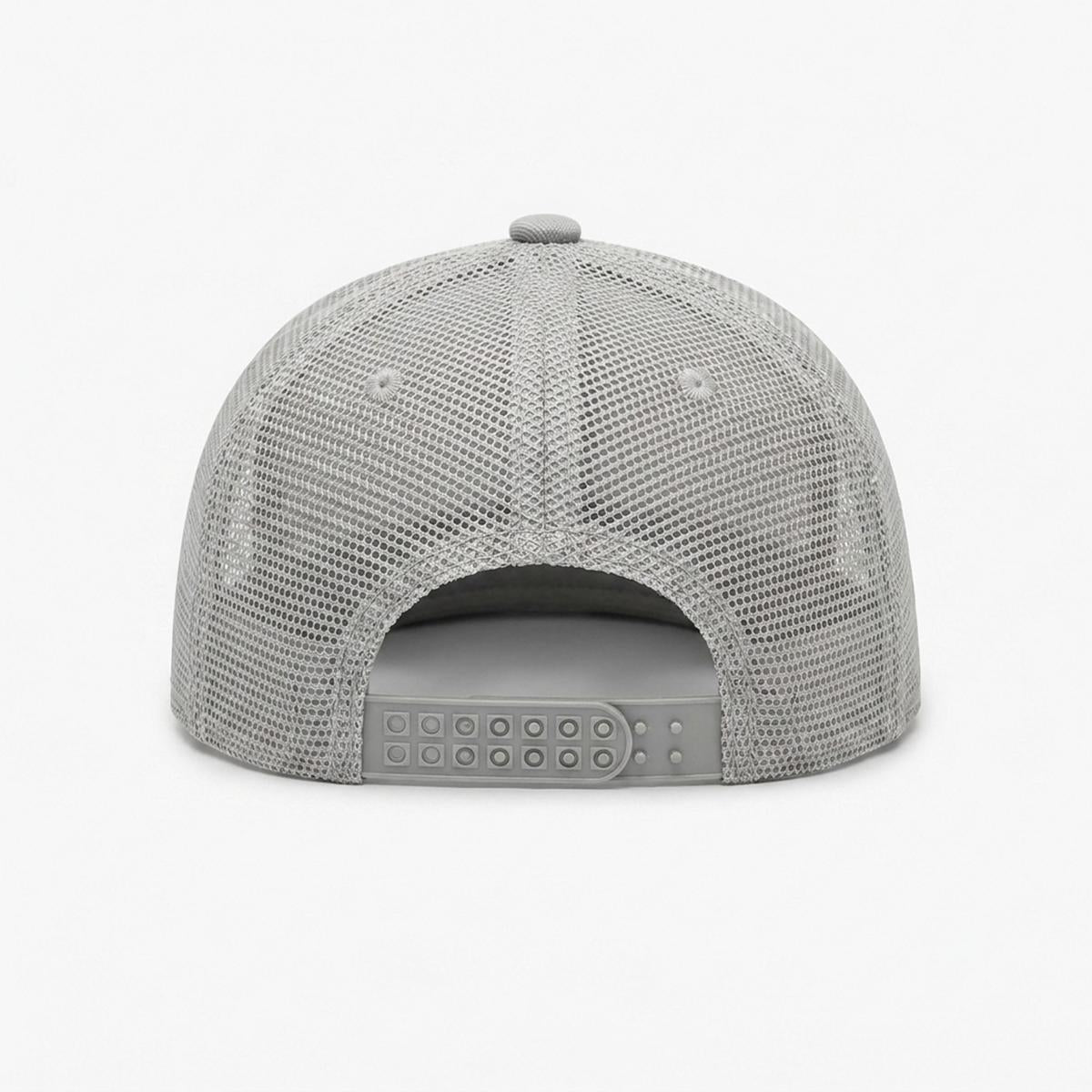 Embroidery Flat-Brim Mesh Cap